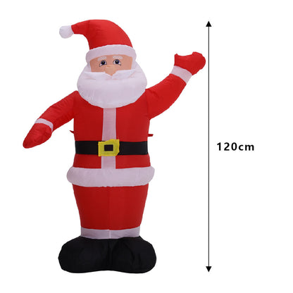 Inflatable Santa Claus Christmas Yard Decoration with LED
