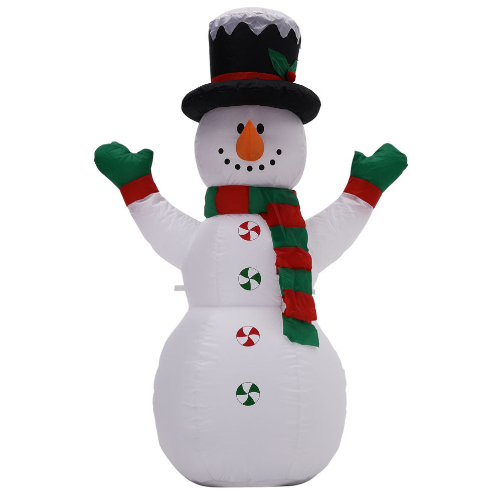 Inflatable Snowman Christmas Yard Decoration with LED