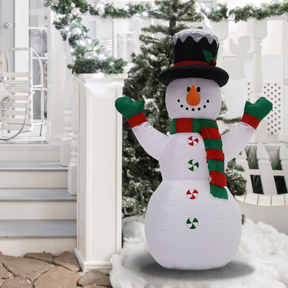 Inflatable Snowman Christmas Yard Decoration with LED
