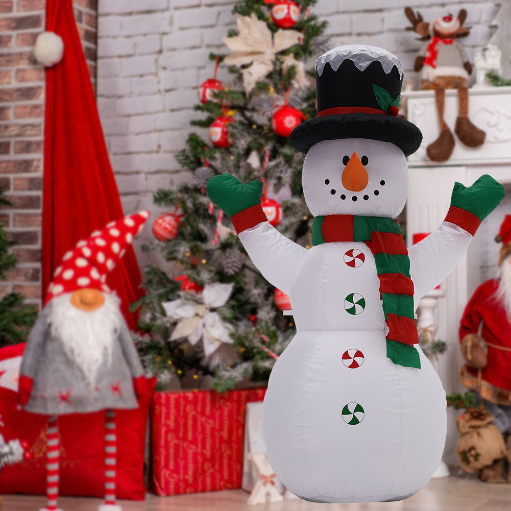 Inflatable Snowman Christmas Yard Decoration with LED