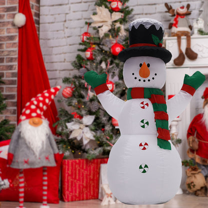 Inflatable Snowman Christmas Yard Decoration with LED