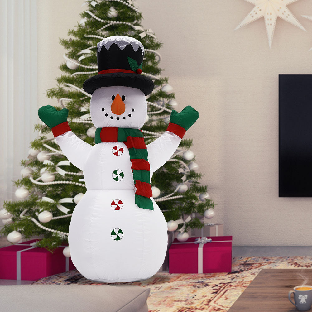 Inflatable Snowman Christmas Yard Decoration with LED