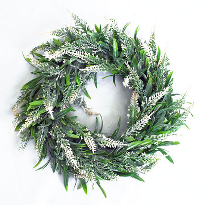 Artificial Lavender Round Door Decoration Wreath