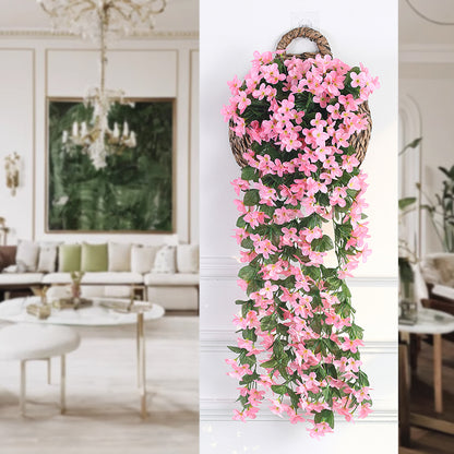 Decorative Wall Hanging Artificial Violet Vine Plant
