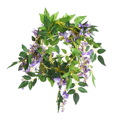 2pcs Lifelike Hanging Wisteria Flowers Garland