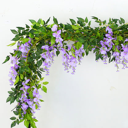 2pcs Lifelike Hanging Wisteria Flowers Garland