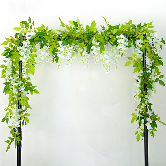 2pcs Lifelike Hanging Wisteria Flowers Garland