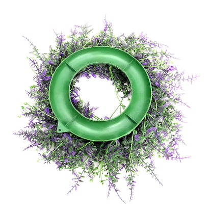 Round Artificial Lavender Flower Wreath