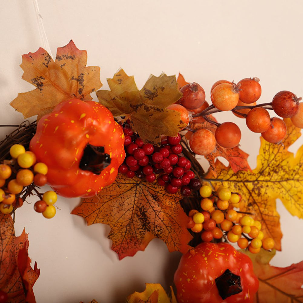 Fall Decoration with Lights Halloween Wreath