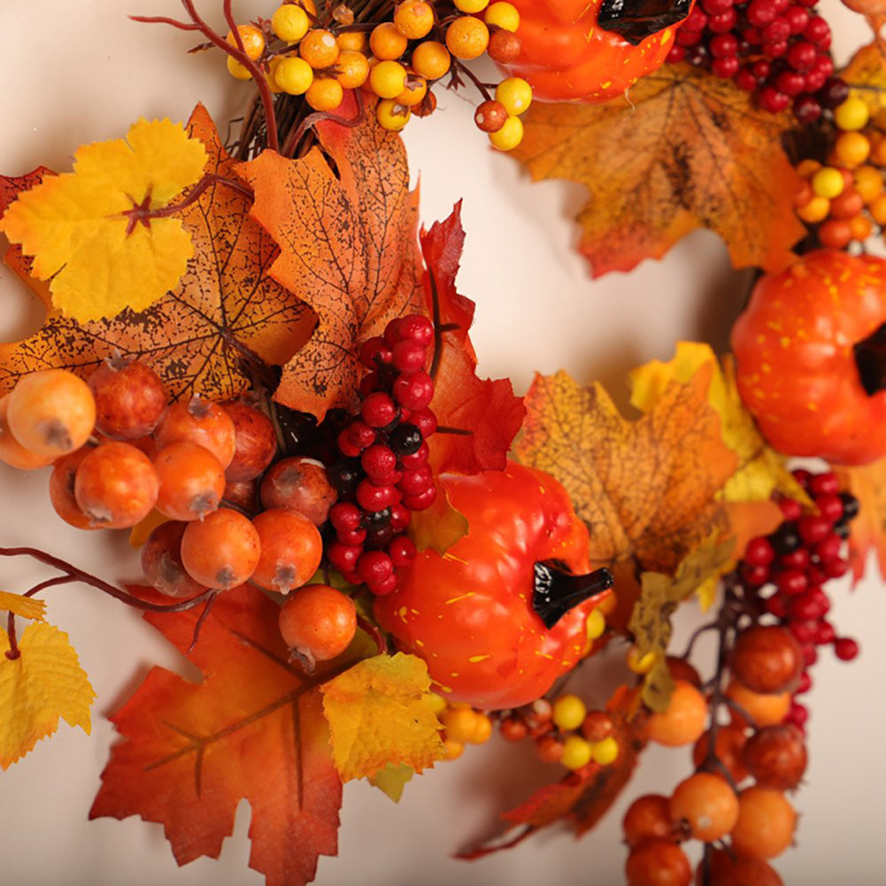 Fall Decoration with Lights Halloween Wreath