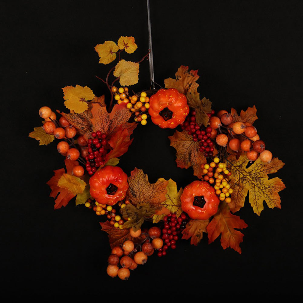 Fall Decoration with Lights Halloween Wreath