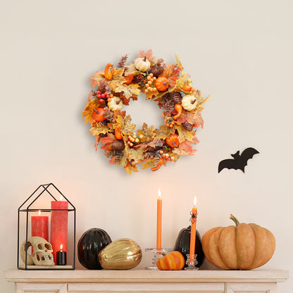 Artificial Wreath for Halloween Thanksgiving Decor