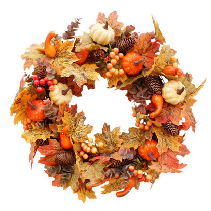 Artificial Wreath for Halloween Thanksgiving Decor