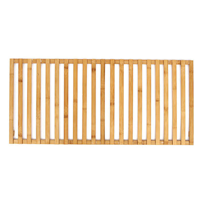 3-Tier Foldable Wooden Ladder Shelf Natural