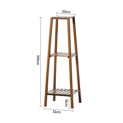 Vintage Tiered Indoor Plant Stand Solid Wood Display Shelf
