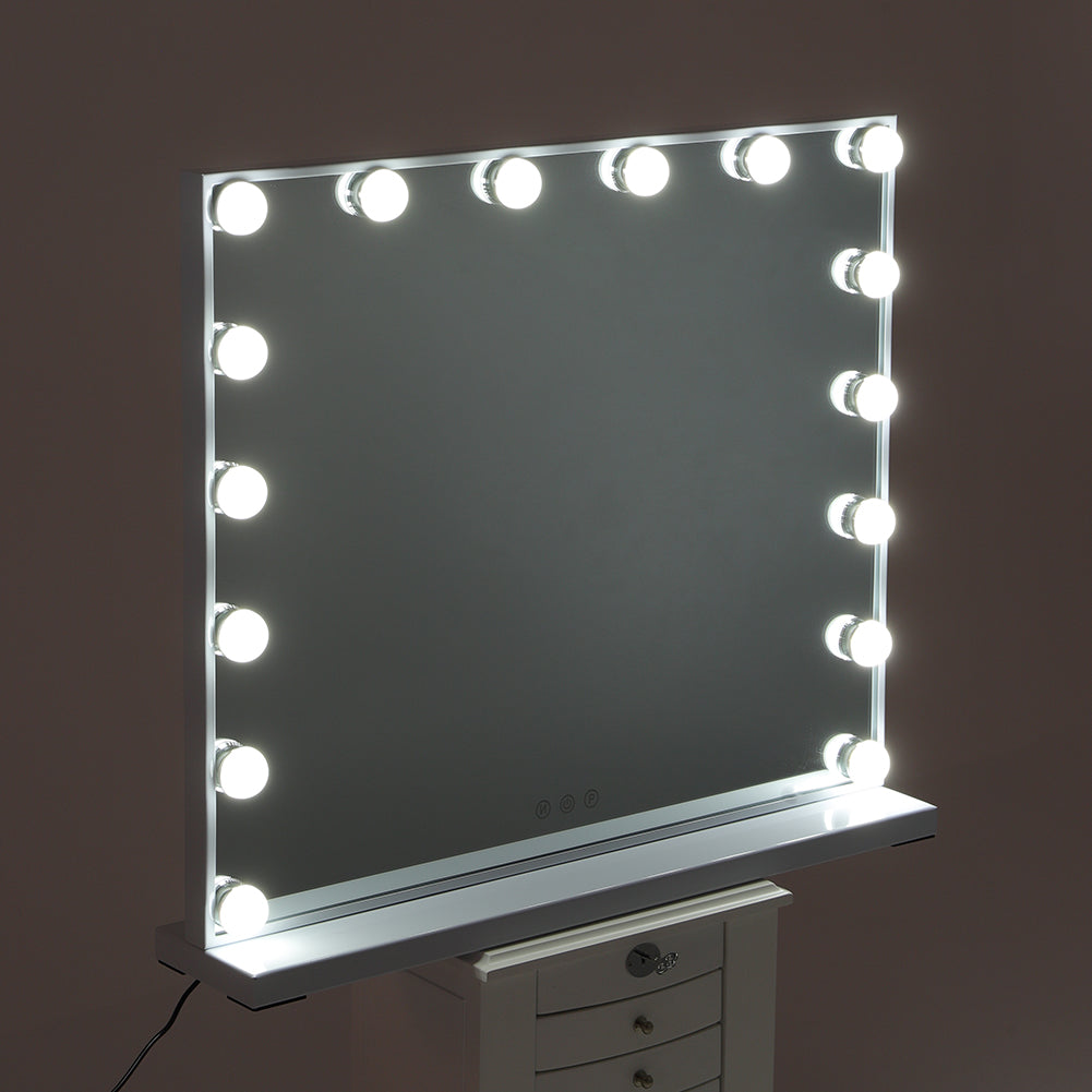 Large Makeup Vanity Table Mirror With LED Dimmable Lights