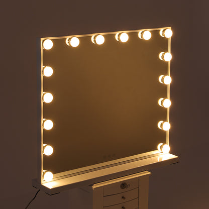 Large Makeup Vanity Table Mirror With LED Dimmable Lights
