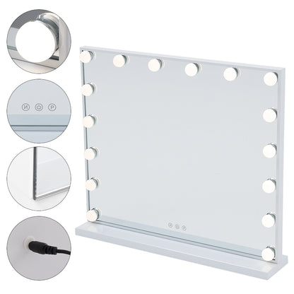 Large Makeup Vanity Table Mirror With LED Dimmable Lights