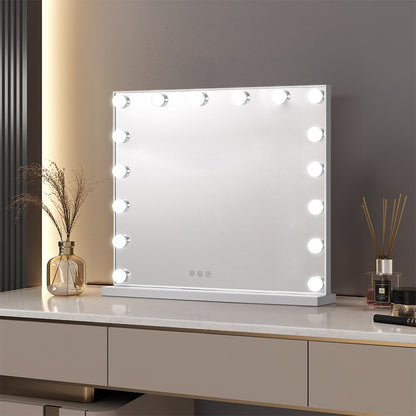 Large Makeup Vanity Table Mirror With LED Dimmable Lights