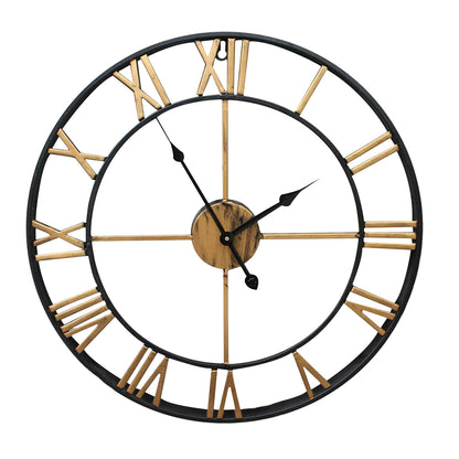 Antique Metal Oversized Decorative Wall Clock