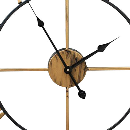 Antique Metal Oversized Decorative Wall Clock