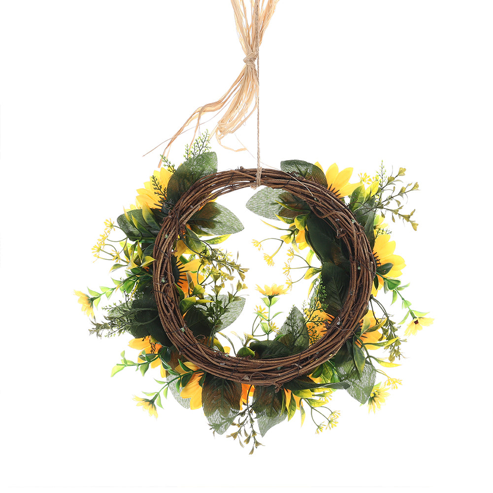 Artificial Sunflower Wreath Hanging Garland for Wedding Decoration