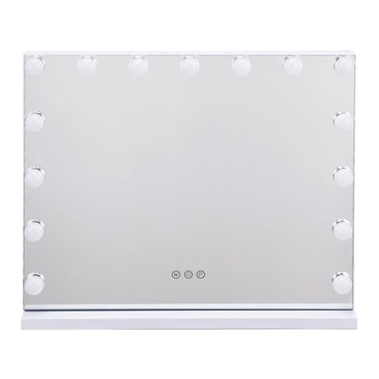 Rectangle Tabletop Hollywood Vanity Mirror with Lights