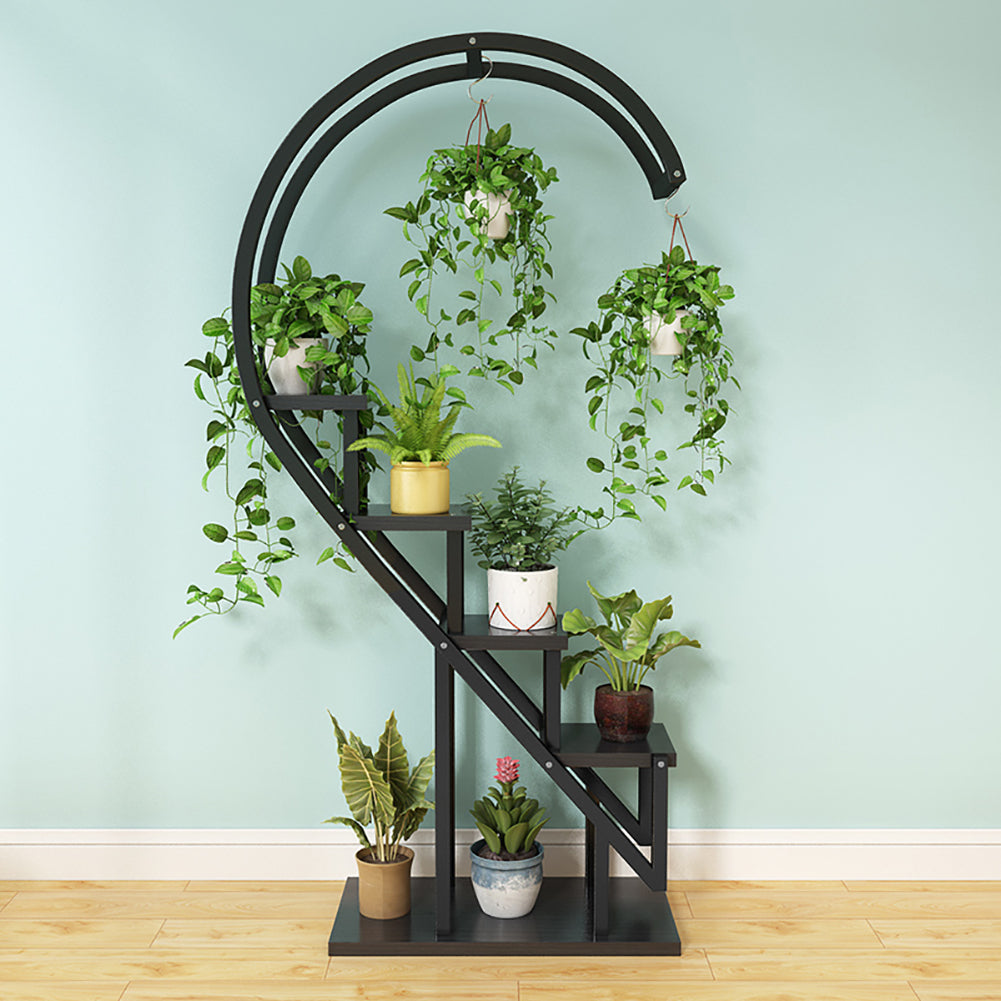 Curved 4-Tier Plant Stand Bonsai Display Shelf