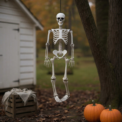 Halloween Realistic Full Body Skeleton Prop Decoration Posable Joints