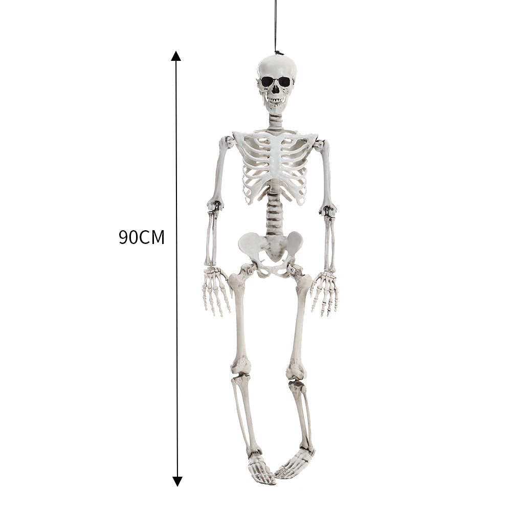 Halloween Realistic Full Body Skeleton Prop Decoration Posable Joints