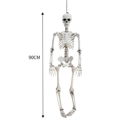 Halloween Realistic Full Body Skeleton Prop Decoration Posable Joints