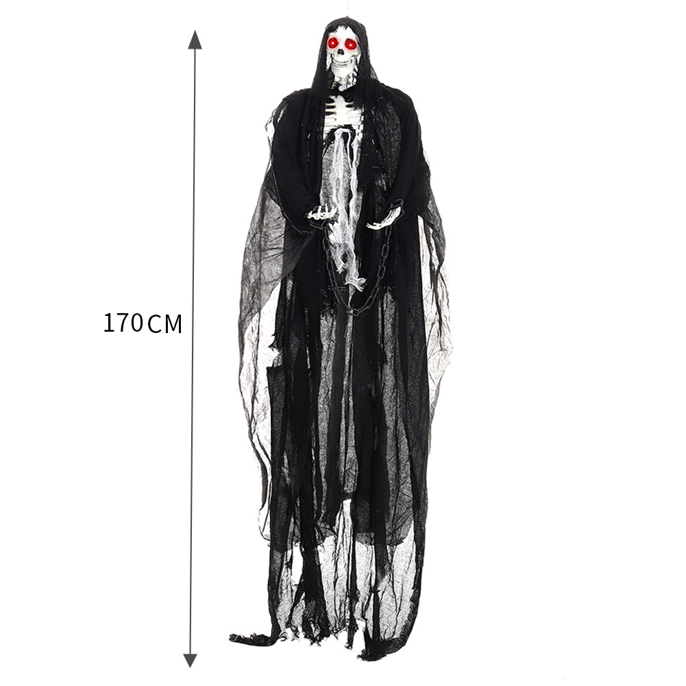 Motion Activated Hanging Skeleton Ghost for Halloween