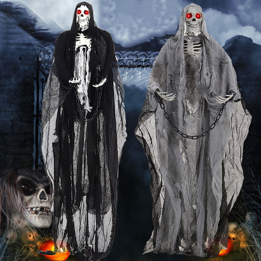 Motion Activated Hanging Skeleton Ghost for Halloween