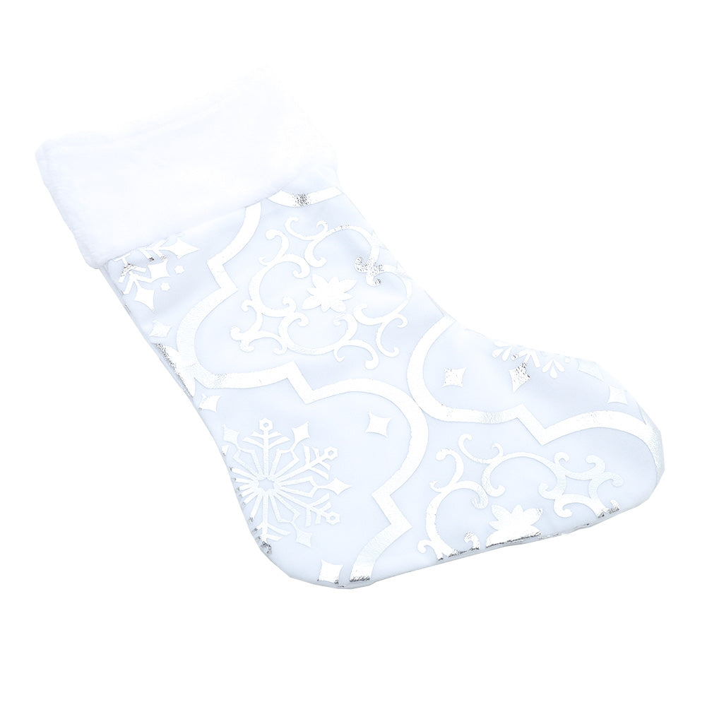 Round Shape Christmas Tree Base Skirt Xmas Ornament with Stocking