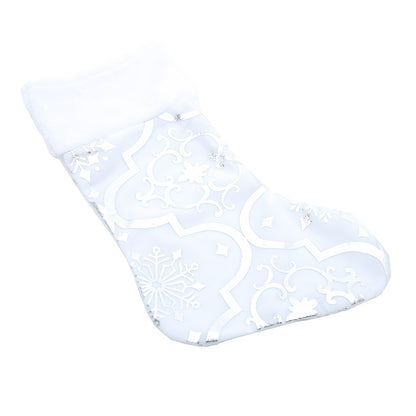 Round Shape Christmas Tree Base Skirt Xmas Ornament with Stocking