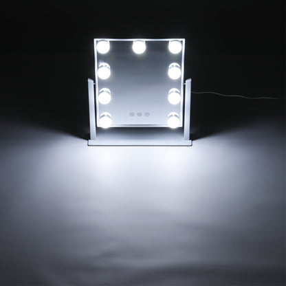 9 LED Bulbs Hollywood Vanity Mirror with 3 Colour Lighting Modes