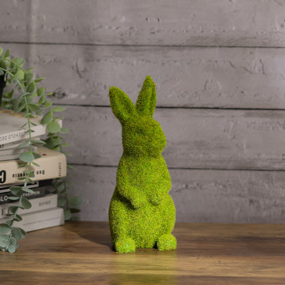Moss Standing Bunny Rabbit Easter Garden Home Decoration