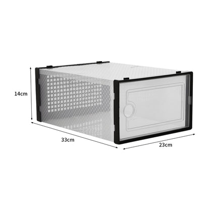 12x Stackable Shoe Storage Box Organiser