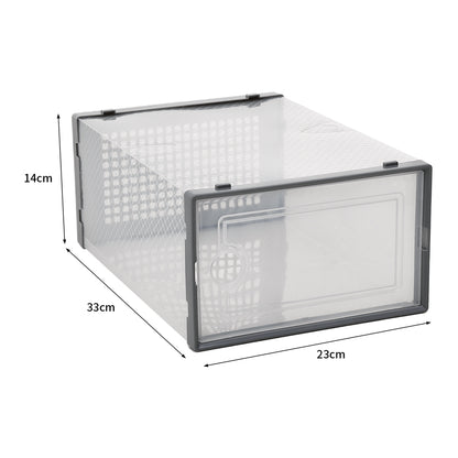 12x Stackable Shoe Storage Box Organiser