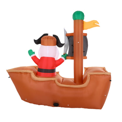 1.8M Inflatable Pirate Santa for Christmas Decoration