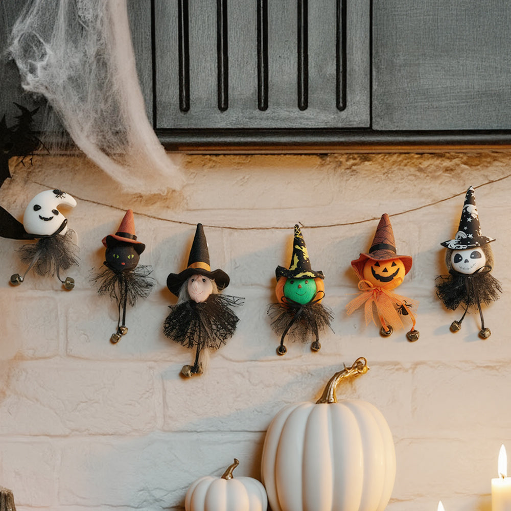6Pcs Cute Halloween Hanging Decoration Set