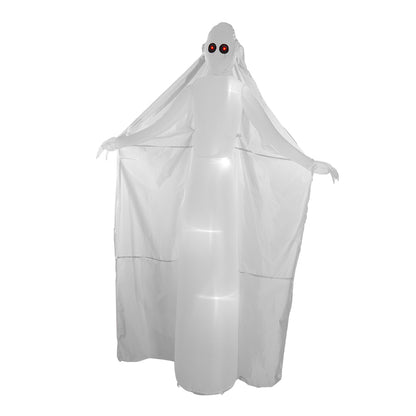 Tall Ghost Bribe with Red Eyes Inflatable for Halloween