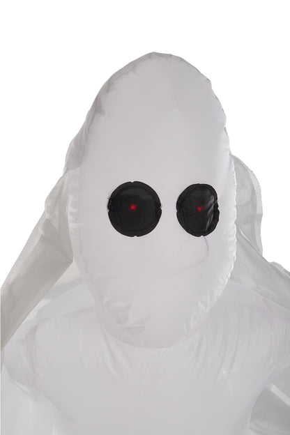 Tall Ghost Bribe with Red Eyes Inflatable for Halloween