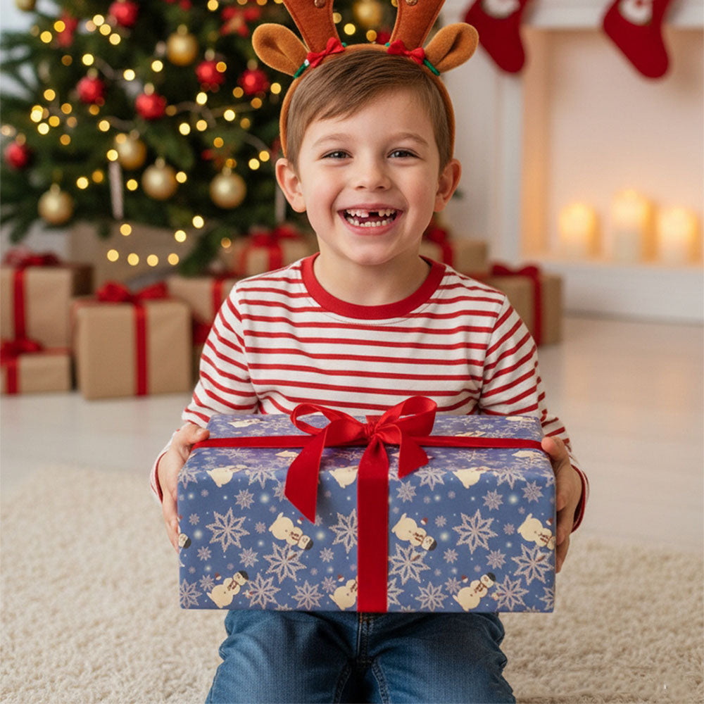 10pcs Christmas Rustic Kraft Wrapping Paper Sheets