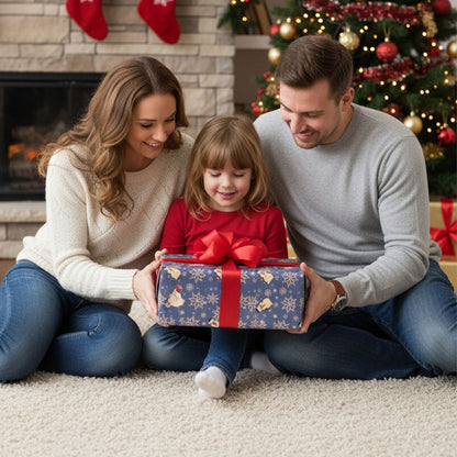 10pcs Christmas Rustic Kraft Wrapping Paper Sheets