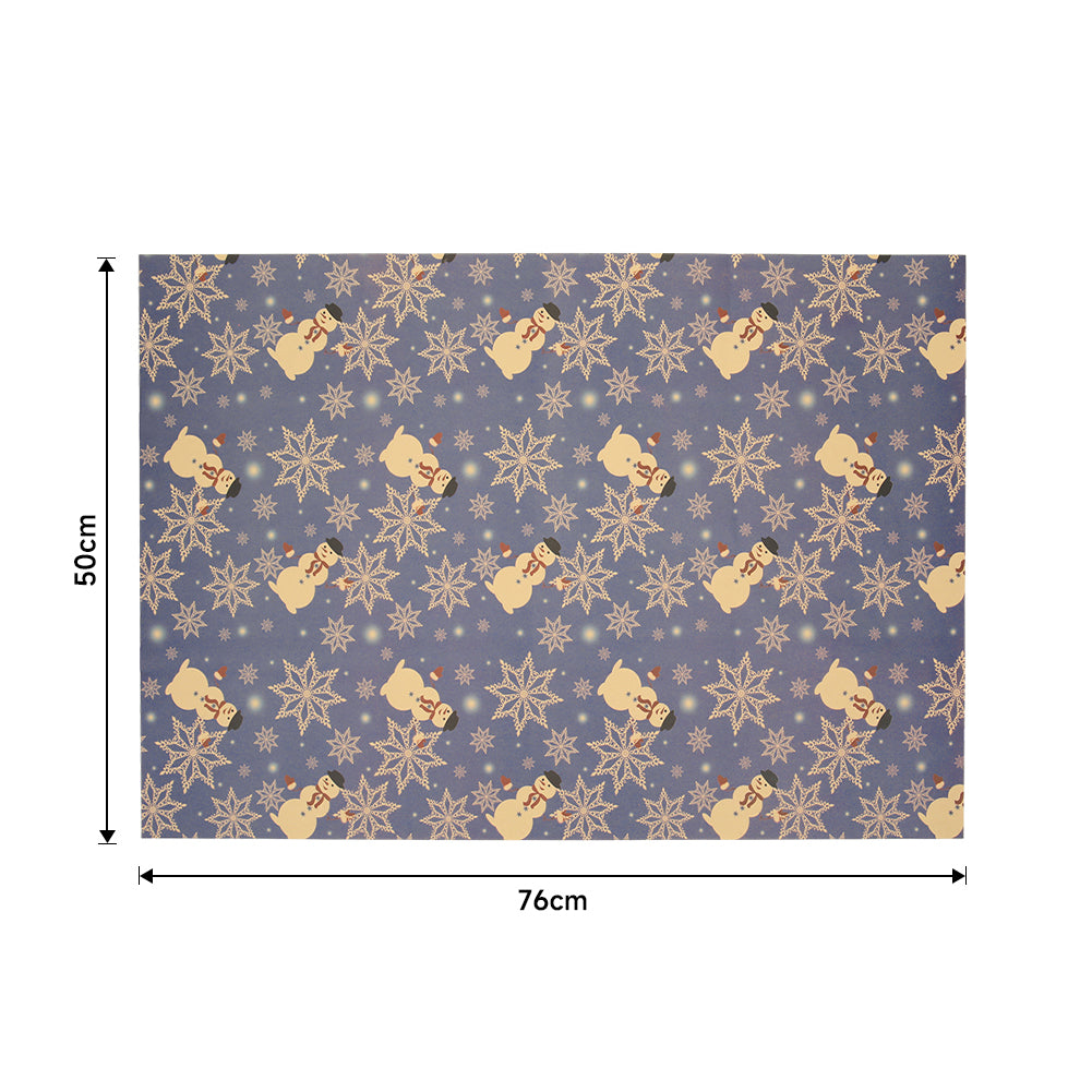 10pcs Christmas Rustic Kraft Wrapping Paper Sheets