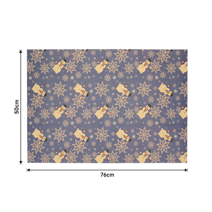 10pcs Christmas Rustic Kraft Wrapping Paper Sheets
