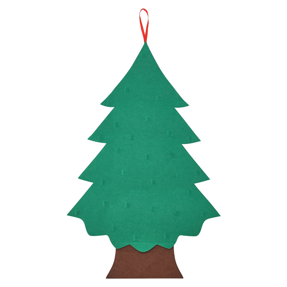 DIY Felt Christmas Tree with Detachable Ornaments Hanging Decor for Kids