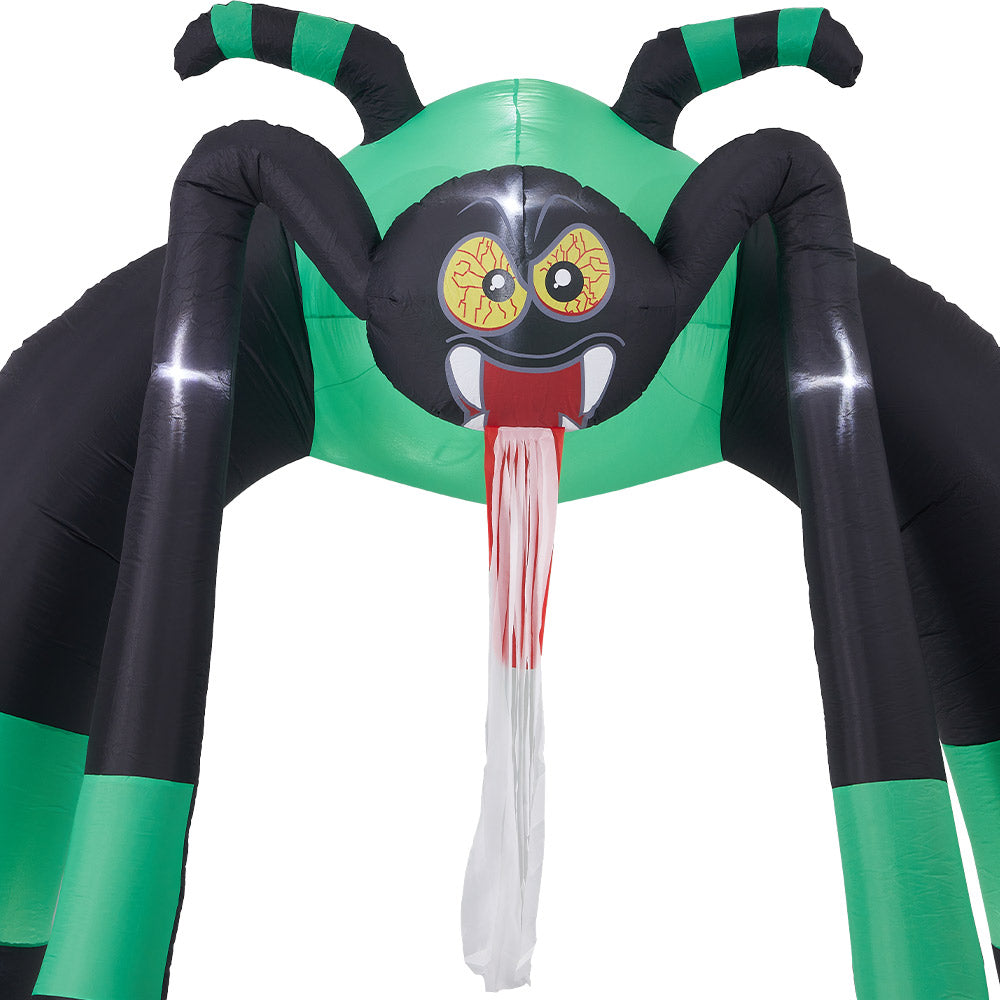 10ft Halloween Angry Spider Archway Inflatable with Build-In LED