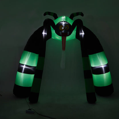 10ft Halloween Angry Spider Archway Inflatable with Build-In LED